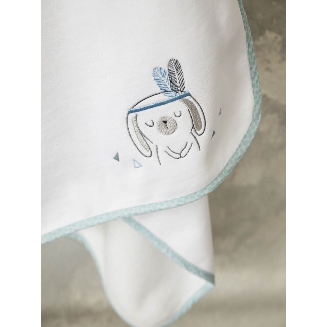 Κουβέρτα Βελουτέ Κούνιας 110x140 Nima 4 Εποχών Little Indian