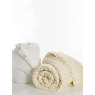 Πάπλωμα Πουπουλένιο Υπέρδιπλο 220x240 White Comfort Palamaiki Pura Quilt Ivory