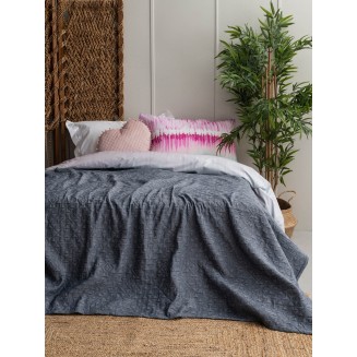 Κουβερλί Υπέρδιπλο 230x260 Palamaiki Inez Denim