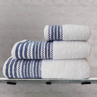 Πετσέτα Μπάνιου 70x140 Sb Home Romina Navy