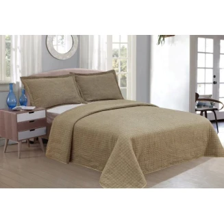 Κουβερλί Σετ Υπέρδιπλο All About Home Stonewashed Coffee