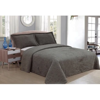 Κουβερλί Σετ Υπέρδιπλο All About Home Stonewashed Grey