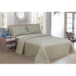 Κουβερλί Σετ Υπέρδιπλο All About Home Stonewashed Μπέζ