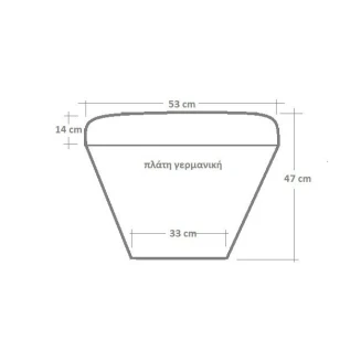Μαξιλάρι Πλάτη Γερμανική Φερ-Φoρζέ 53/33x47 Be Comfy Blossom Grey