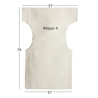 Ανταλλακτικό Πανί Καρέκλας Σκηνοθέτη 57x79x57 Φόρμα 4 Καραβόπανο Εκρού