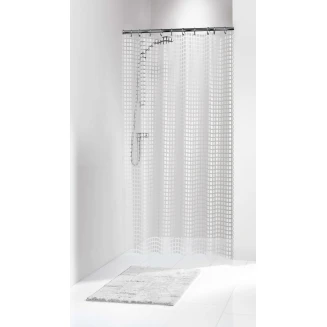 Κουρτίνα Μπάνιου Πλαστική Sealskin Elemental 180x200 Tiles white