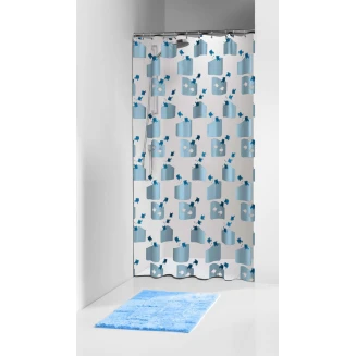 Κουρτίνα Μπάνιου Πλαστική Sealskin Elemental 180x200 Tropic blue