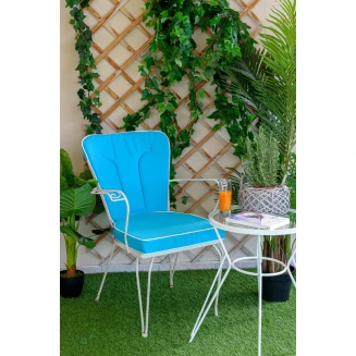 Μαξιλάρι Πλάτη Γερμανική Αδιάβροχο 53/33x47 Be Comfy 601 Sky Blue