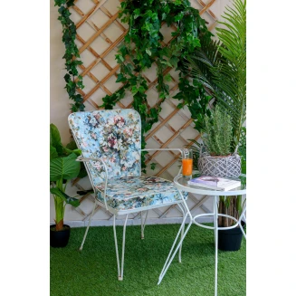 Μαξιλάρι Πλάτη Γερμανική Αδιάβροχο 53/33x47 Be Comfy 8002 Floran Blue