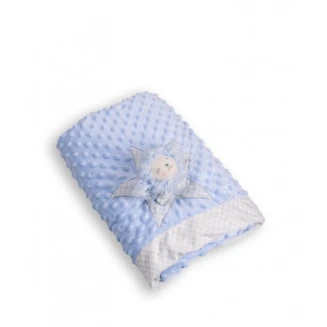 Κουβέρτα Flannel Κούνιας 100x140  Silk Fashion WL502W-2 Blue