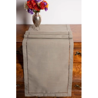 Τραπεζομάντηλο 160x220 Silk Fashion 3096 Γκρί Σκούρο