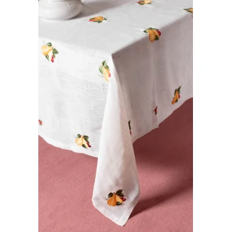 Τραπεζομάντηλο 170x170 Silk Fashion 871 Λευκό