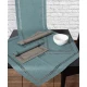Τραβέρσα 45x170 Silk Fashion Bg18petrol3 Πετρόλ-Γκρί