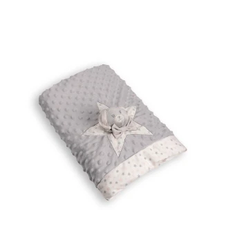 Κουβέρτα Flannel Κούνιας 100x140  Silk Fashion FSJ161001J-4 Grey