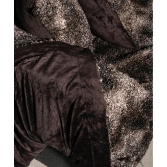 Ριχτάρι Τριθέσιο 180x320 Silk Fashion Astrakan Καφέ