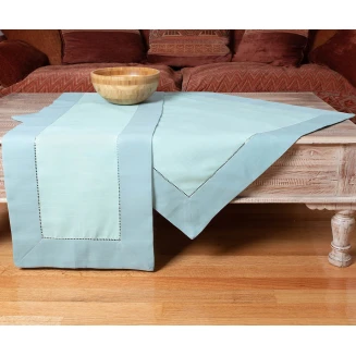 Τραπεζομάντηλο 160x220 Silk Fashion Bg17st-5 Σιέλ-Τυρκουάζ