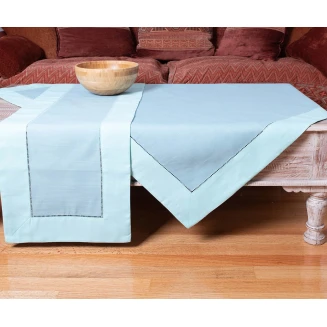 Τραπεζομάντηλο Ροτόντα R180 Silk Fashion Bg17ts-7 Τυρκουάζ-Σιέλ