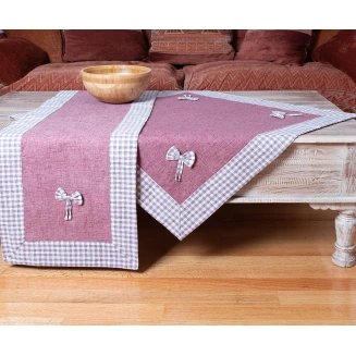 Τραπεζομάντηλο 140x180 Silk Fashion Bow Μώβ