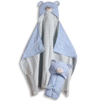Κάπα Bebe  75x100  Silk Fashion  Σιέλ