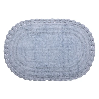 Πατάκι Μπάνιου 100x160 Silk Fashion Οβάλ Σιέλ