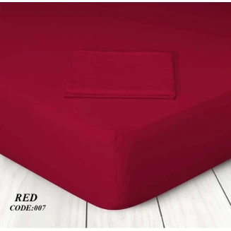 Σεντόνι Μεμονωμένο Υπέρδιπλο Με Λάστιχο 160x200+30 Marwa 711605622-007 Red