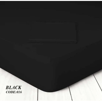 Σεντόνι Μεμονωμένο Ημίδιπλο Με Λάστιχο 120x200+30 Marwa 711605622-016 Black