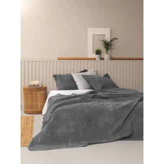 Κουβερλί Υπέρδιπλο 220x240 Palamaiki Dizza Grey