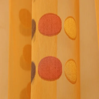 Κουρτίνα Με Τρέσα 145x290 Maison Blanche Ακασία 252742/02  Οργάντζα Ντεβορέ Πορτοκαλί