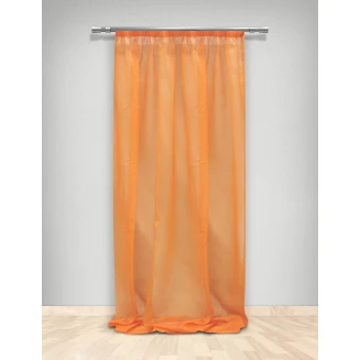 Κουρτίνα Με Τρέσα 145x280 Maison Blanche 855/07  Πορτοκαλί  Οργάντζα