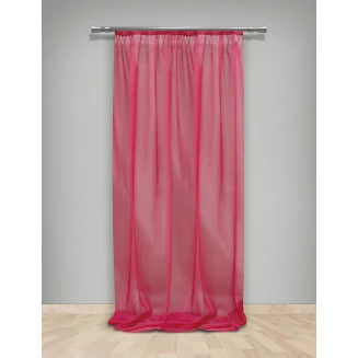 Κουρτίνα Με Τρέσα 145x280 Maison Blanche 855/10 Φούξια  Οργάντζα