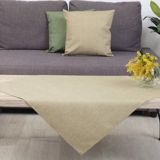 Καρέ 85x85 Dimeco Τυπωτό Λονέτα Μονόχρωμο 5403 Dark Beige