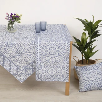 Καρέ Στόφα Panel 100x100 Dimeco Capri Blue