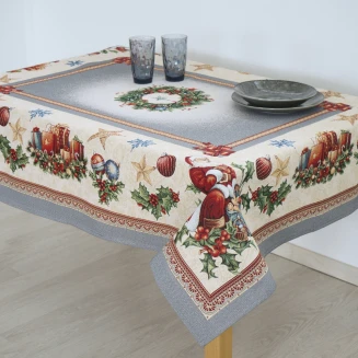 Τραπεζομάντηλο 160x280 Dimeco 8930 Silver