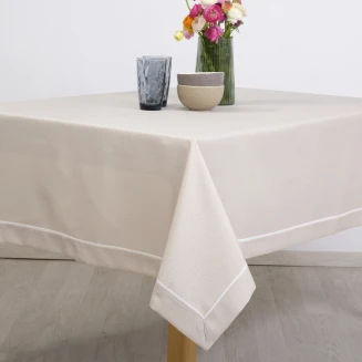 Τραπεζομάντηλο Κεντητό 165x320 Dimeco 3917 Beige