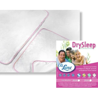 Aδιάβροχο Σελτεδάκι Dry Sleep 60x80 Ροζ La luna