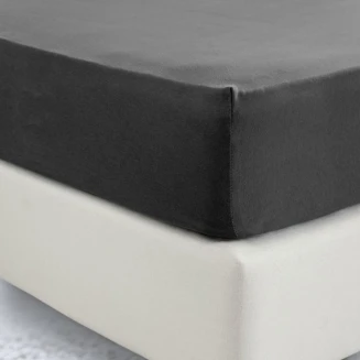 Σεντόνι Με Λάστιχο Jersey Ημίδιπλο 120x200+40 Night Black La luna