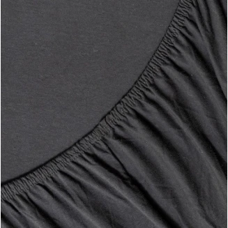 Σεντόνι Με Λάστιχο Jersey Ημίδιπλο 120x200+40 Night Black La luna
