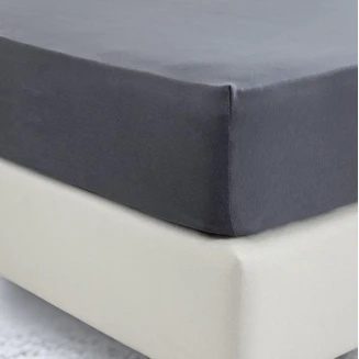 Σεντόνι Με Λάστιχο Jersey Ημίδιπλο 120x200+40 Charcoal Grey La luna
