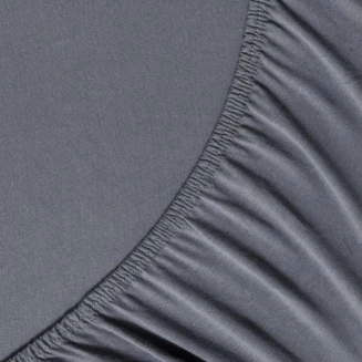 Σεντόνι Με Λάστιχο Jersey Ημίδιπλο 120x200+40 Charcoal Grey La luna