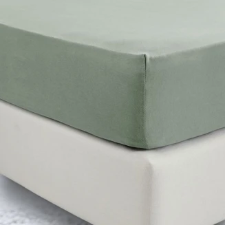 Σεντόνι Με Λάστιχο Jersey Μονό 100x200+40 Cool Khaki La luna