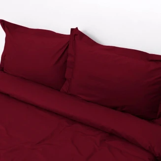 Σετ Πάπλωμα Υπέρδιπλο 220x240 Viopros Superb Percale Μπορντώ