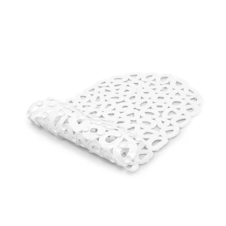 Αντιολισθητικό Μπάνιου Οικολογικό 68x35 Ανακυκλώμενο Pvc Estia Λευκό 02-11567