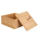 ESTIA ΚΟΥΤΙ ΑΠΟΘΗΚΕΥΣΗΣ ΚΑΙ ΟΡΓΑΝΩΣΗΣ ΜΠΑΝΙΟΥ BAMBOO ESSENTIALS 15x15x7cm