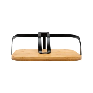 Χαρτοπετσετοθηκη Bamboo Essentials Τετραγωνη Μεταλλικη 20X20X7Cm Estia 01-13202