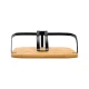 ESTIA ΧΑΡΤΟΠΕΤΣΕΤΟΘΗΚΗ BAMBOO ESSENTIALS ΤΕΤΡΑΓΩΝΗ ΜΕΤΑΛΛΙΚΗ 20x20x7cm
