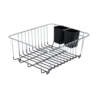 Καλαθι Νεροχυτη Μεταλλικο 35X30X15Cm Με Μαυρη Βαση Σιλικονης Estia 01-1728