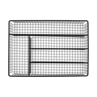 Θηκη Συρταριου Metal Black  Μεταλλικη 36X26Cm Μαυρη Estia 01-5658