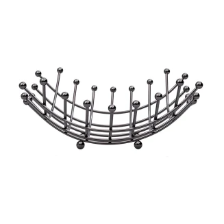 Φρουτιερα Elegant Nickel Black Απο Κραμα Ψευδαργυρου Estia 01-5672