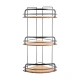 ESTIA ΕΤΑΖΕΡΑ BAMBOO ESSENTIALS ΜΕΤΑΛΛΙΚΗ ΓΩΝΙΑΚΗ 3 ΘΕΣΕΩΝ 49x19.5x19.5cm