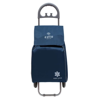 Καρότσι Λαικής Estia Ecomax Υφασματινο 40Lt Μπλε 04-9380